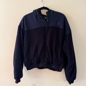 FP Movement by Free People Black Hooded Jacket size small super soft